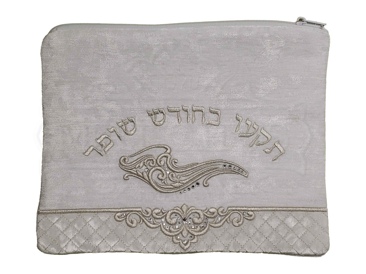 נרתיק שופר קטיפה לבן # 1025